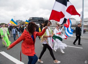 Latinos. Carnaval de las diferentes nacionalidades que viven en Islandia.